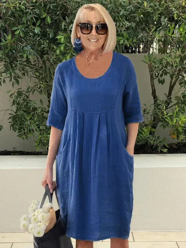 Bridget - Leinenkleid mit Taschen