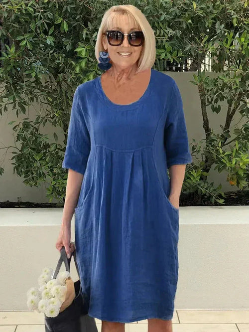 Bridget - Leinenkleid mit Taschen