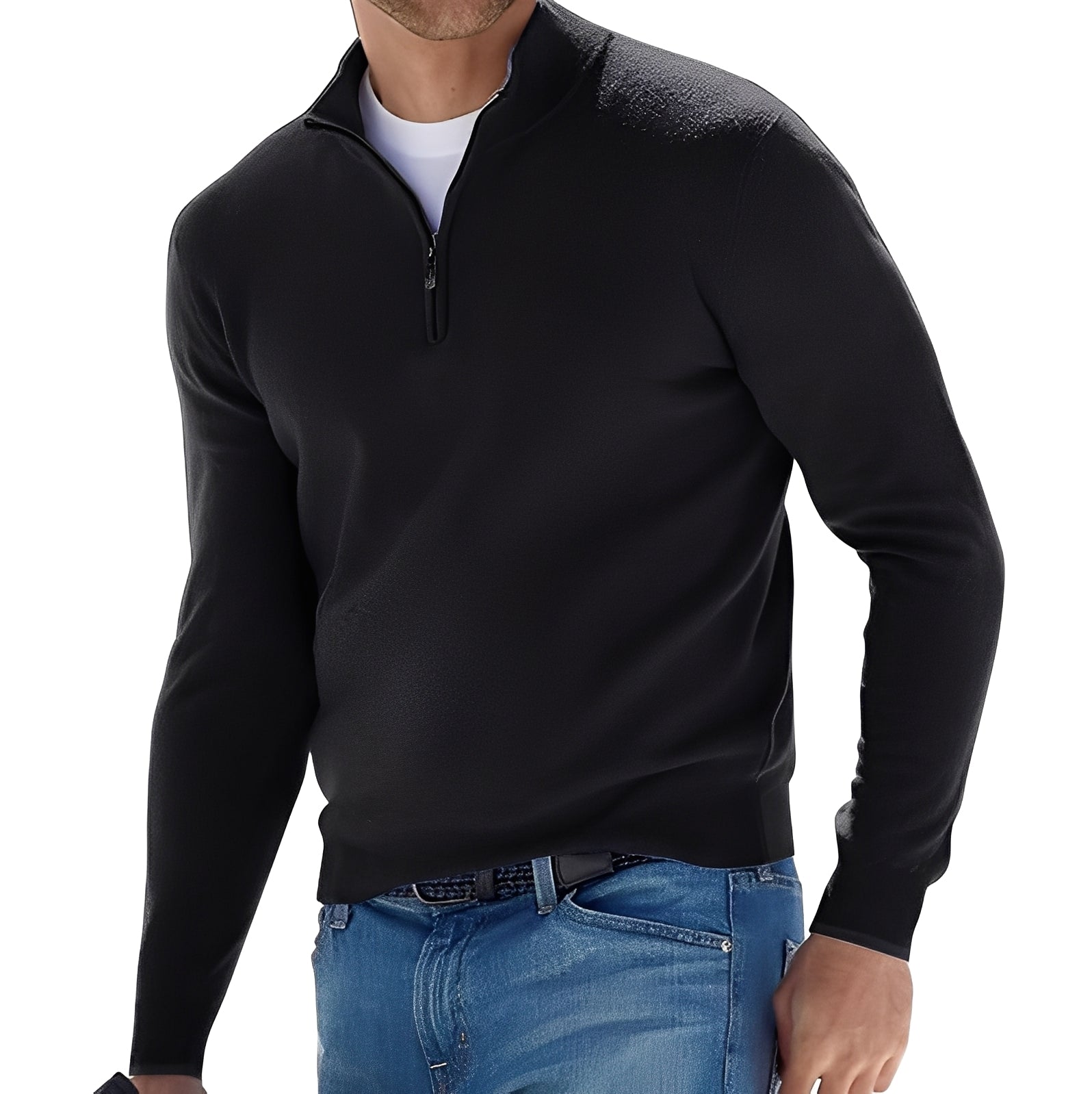 Ralph - Komfortabler Herrenpullover mit Reißverschluss