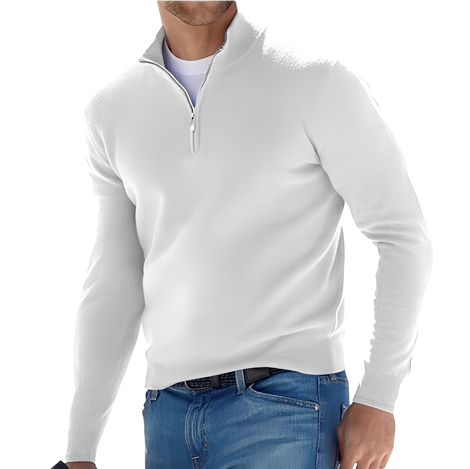 Ralph - Komfortabler Herrenpullover mit Reißverschluss