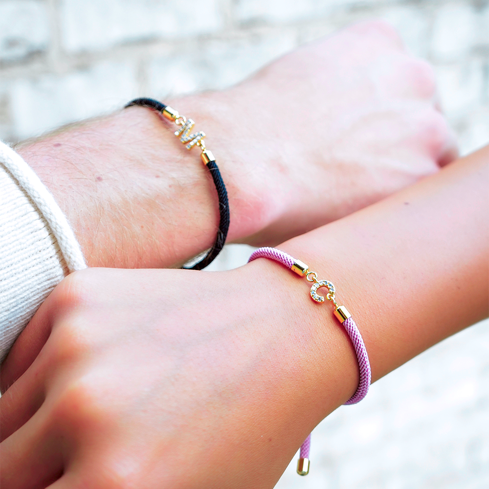 Calla – Verstellbares Armband mit eingraviertem Anfangsbuchstaben