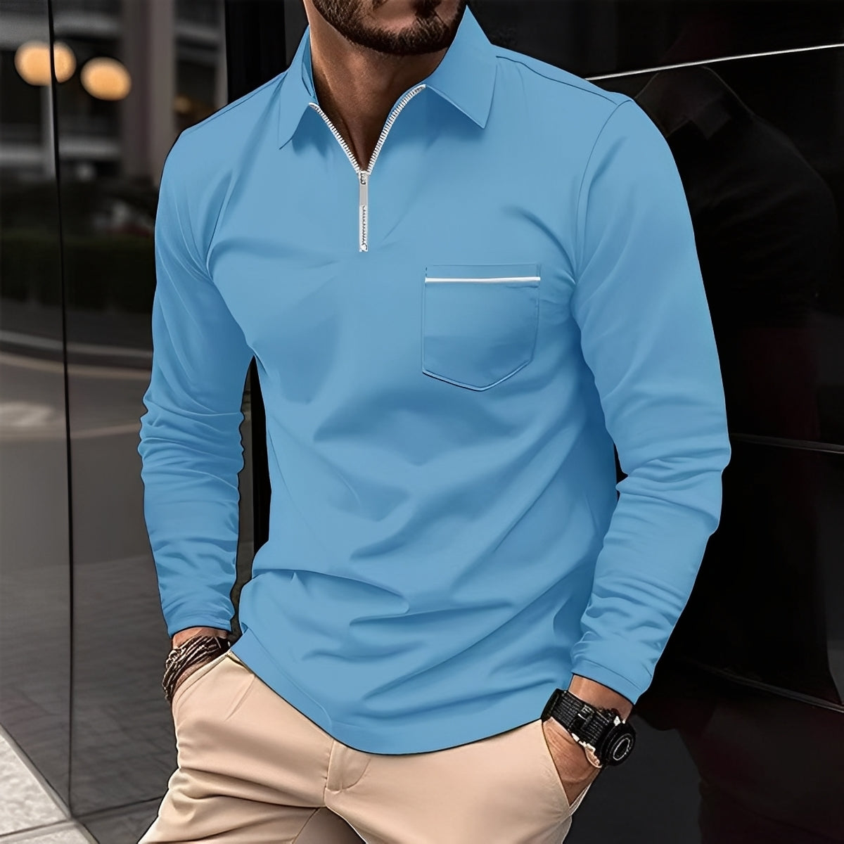 Bernard - Bequemes Langarmshirt