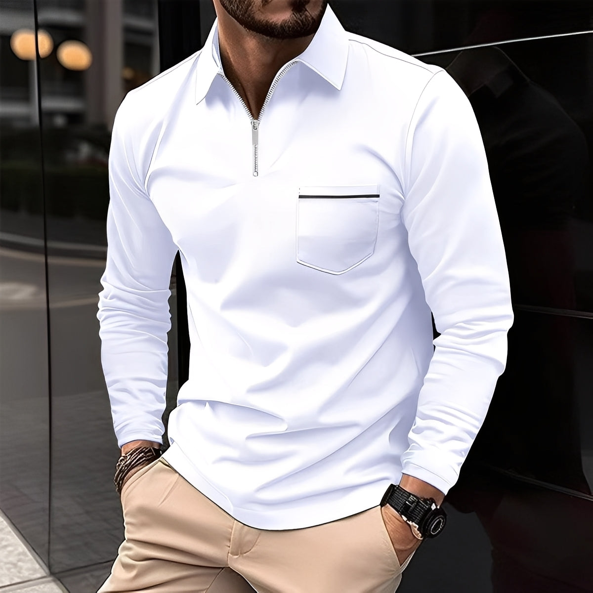 Bernard - Bequemes Langarmshirt
