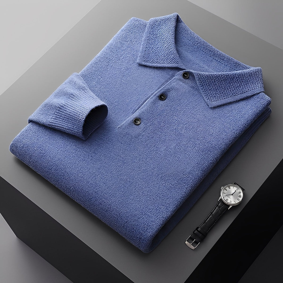 Romilly - Eleganter Herrenpullover mit Polokragen