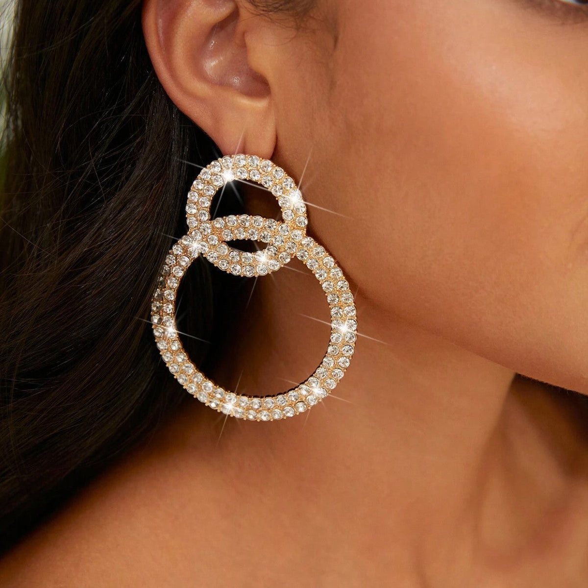 Strass-Ohringe - Strass-besetzte Ohrringe