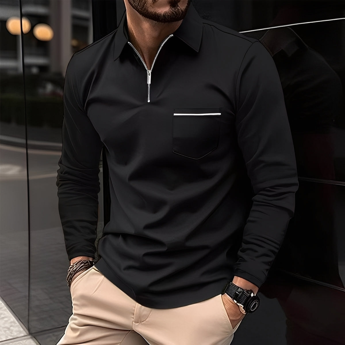 Bernard - Bequemes Langarmshirt