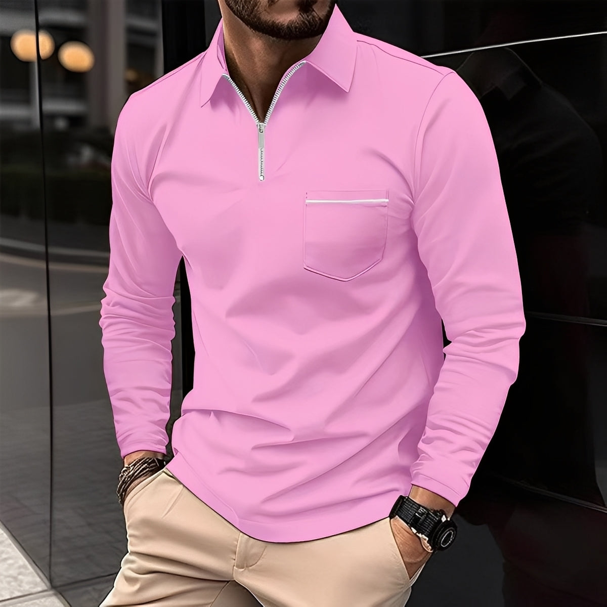Bernard - Bequemes Langarmshirt