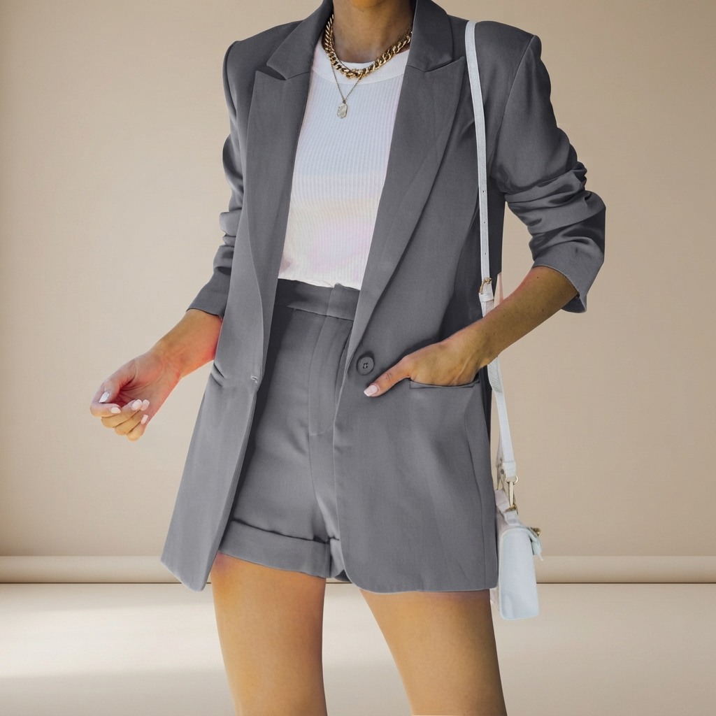 Geraldine - Elegantes Shorts-Set