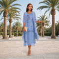 Krystal - Elegantes Zweiteiler-Midikleid