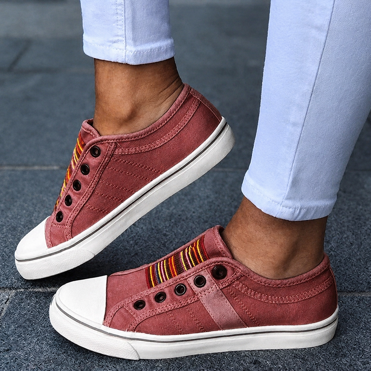 Jorrie - Klassische flexible Schuhe aus Segelstoff