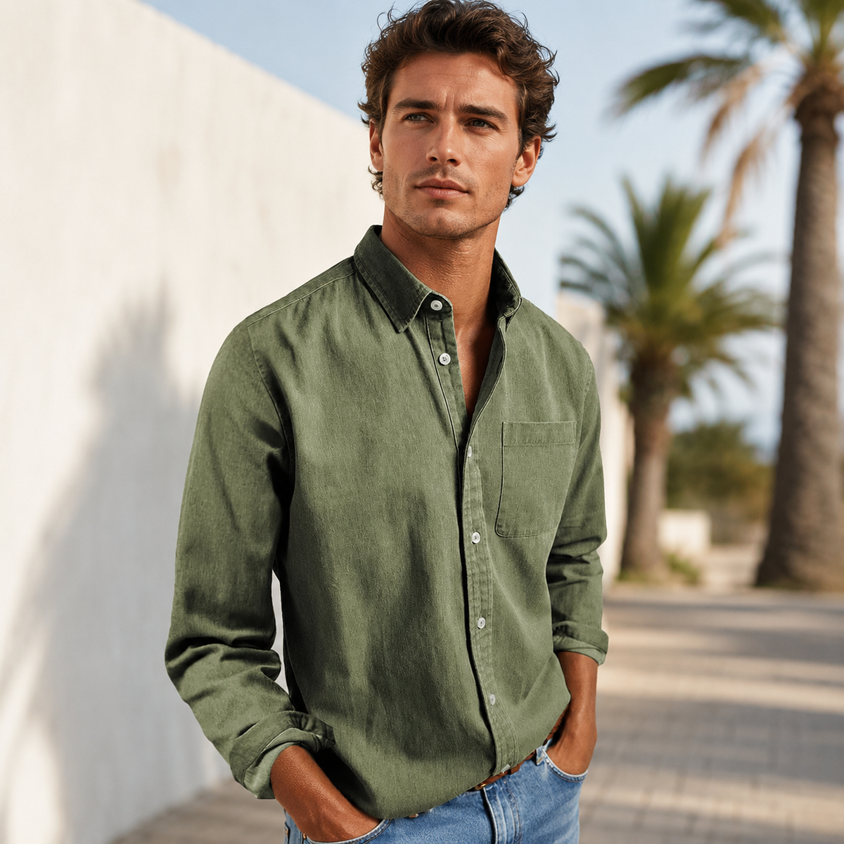 Wynford - Luftige Bluse mit Knopfleiste