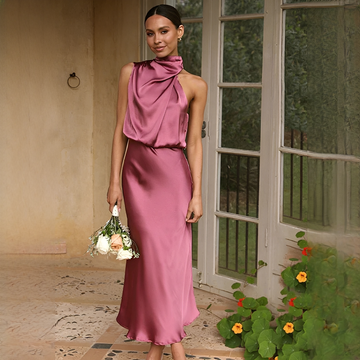 Juliana - Elegantes ärmelloses Neckholder-Kleid