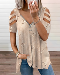 Sabiya - Stilvolles Ärmel-Loses T-Shirt