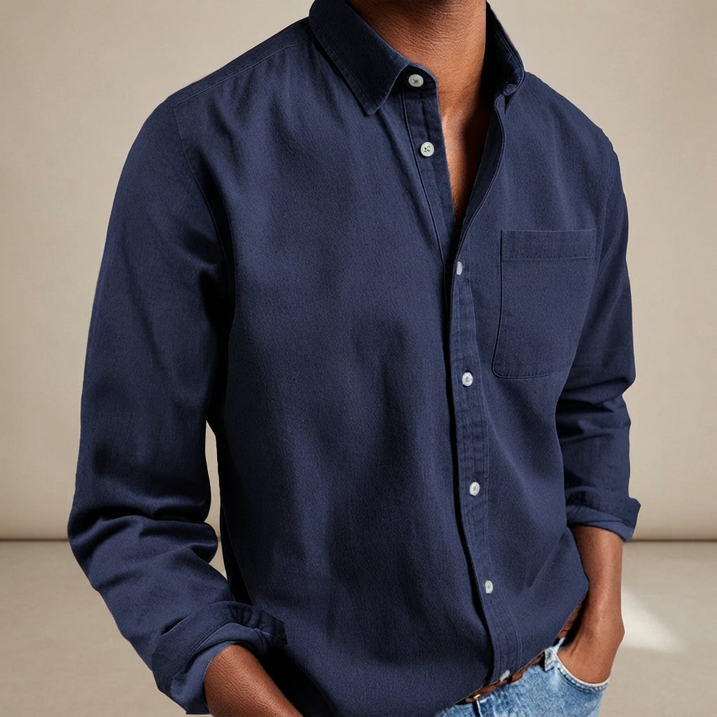 Wynford - Luftige Bluse mit Knopfleiste