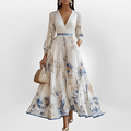 Klarise - Elegantes Kleid mit überkreuztem V-Ausschnitt