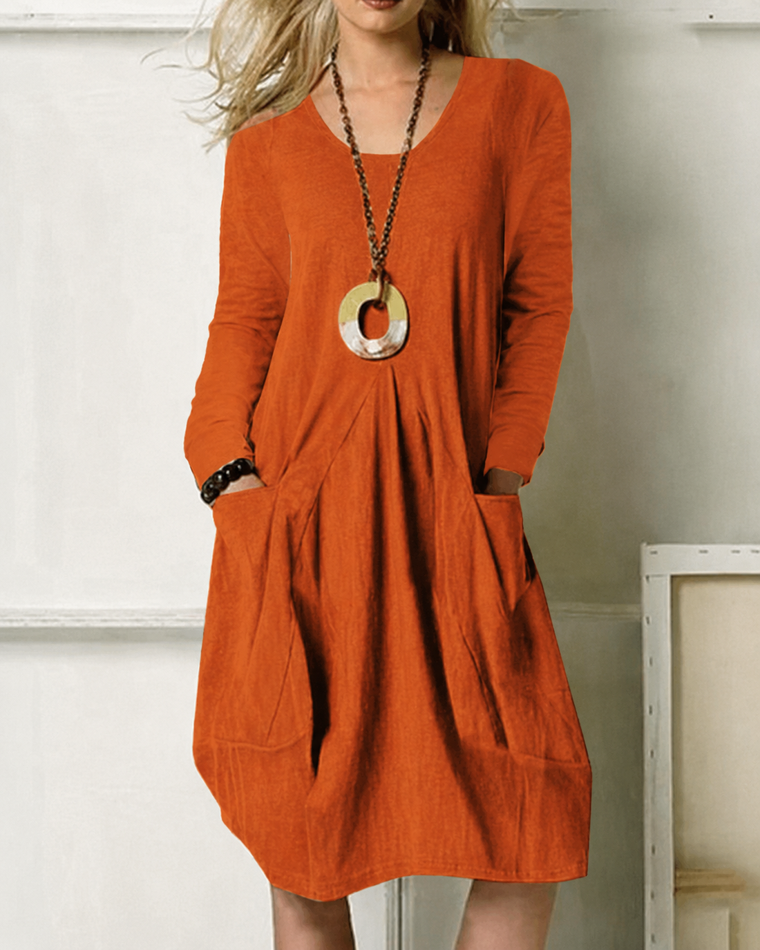 Eulalie - Stilvolles Taschen-Loses Kleid