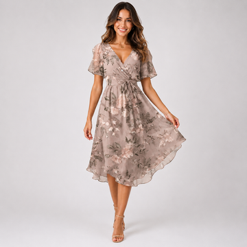 Elsinya - Schickes und fließendes Midi-Kleid