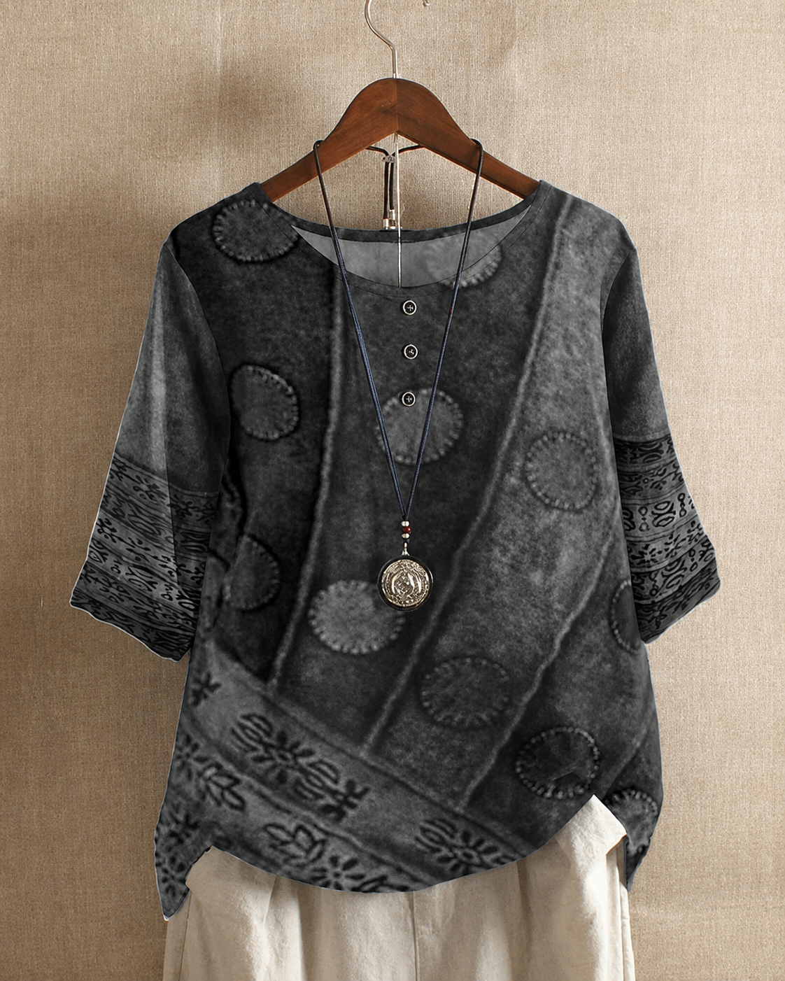 Ferlisha - Stilvolle Weite Bluse