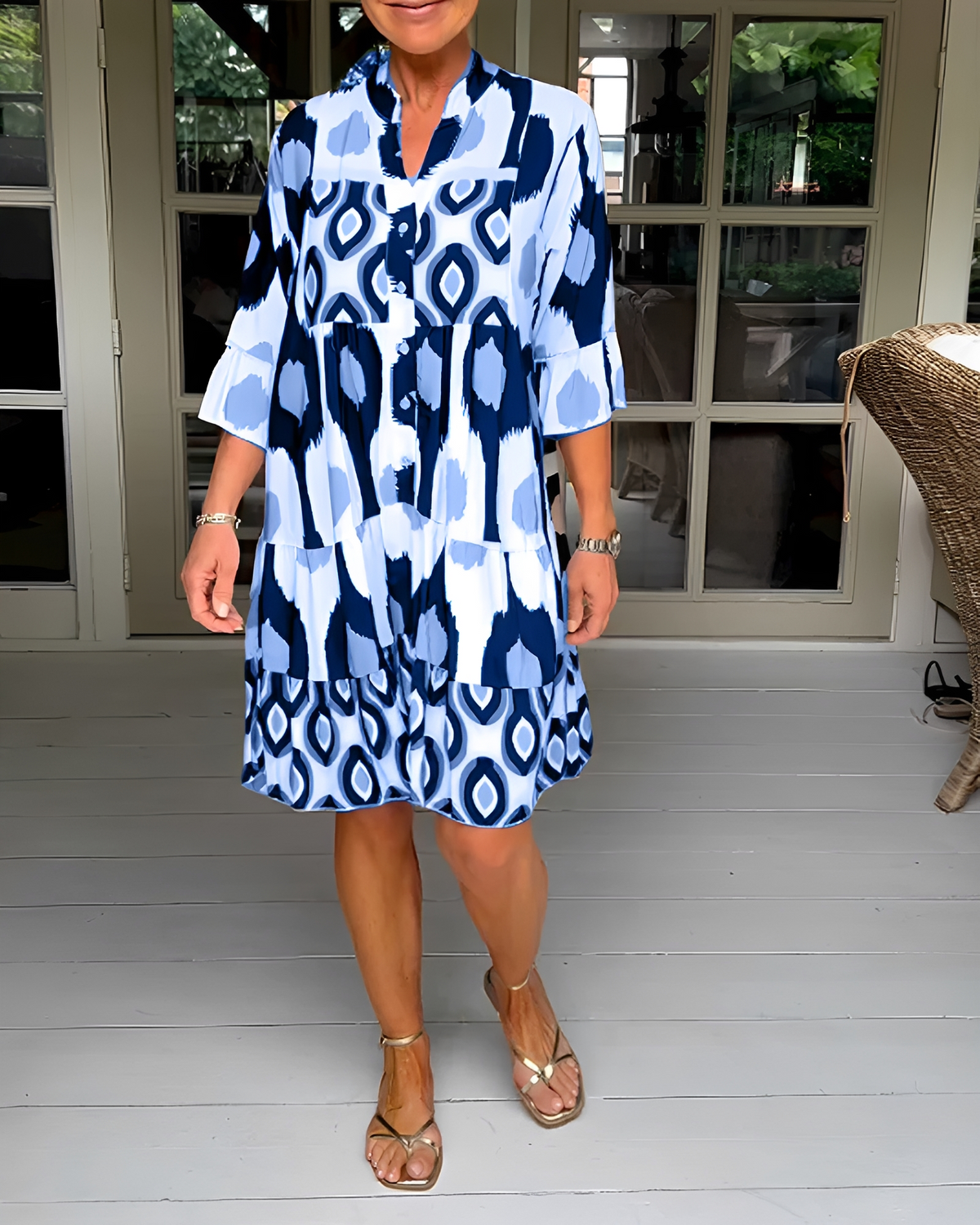 Faiza - Stilvolles Lockere Minikleid