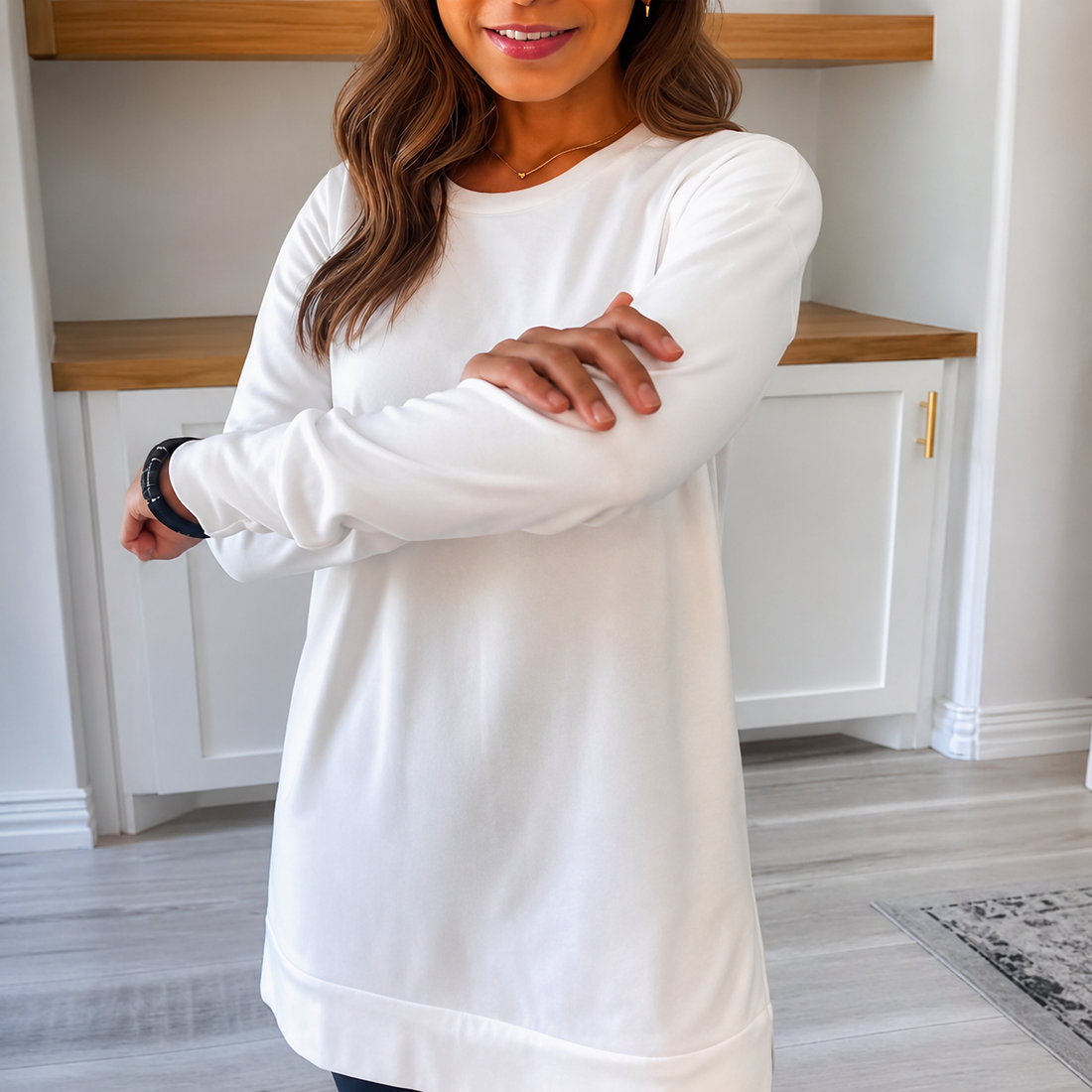 Magali - Elegantes Rundhals-Shirt