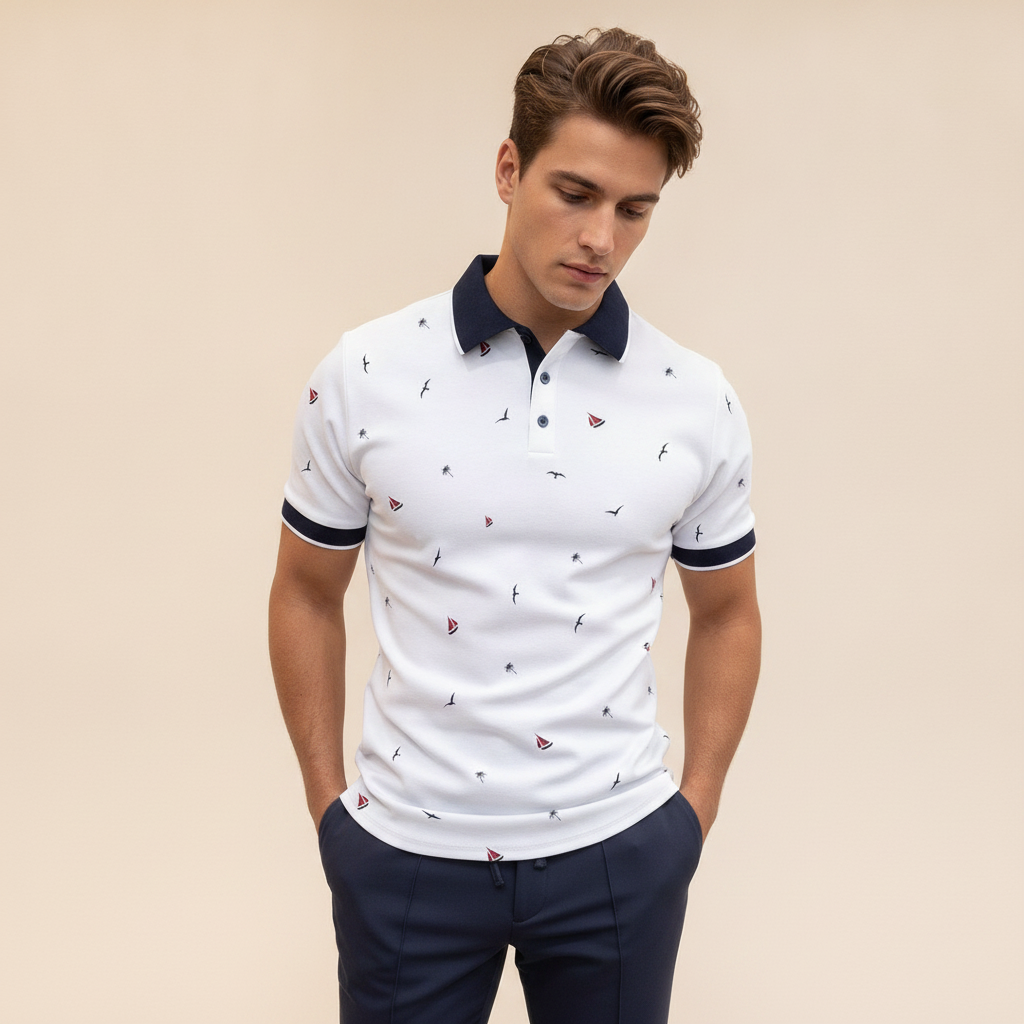Bedario - Trendiges Freizeit-Poloshirt
