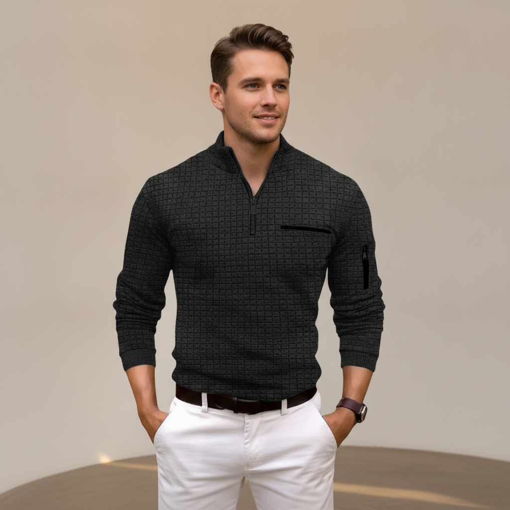 Andrey - Elegantes Half-Zip-Shirt