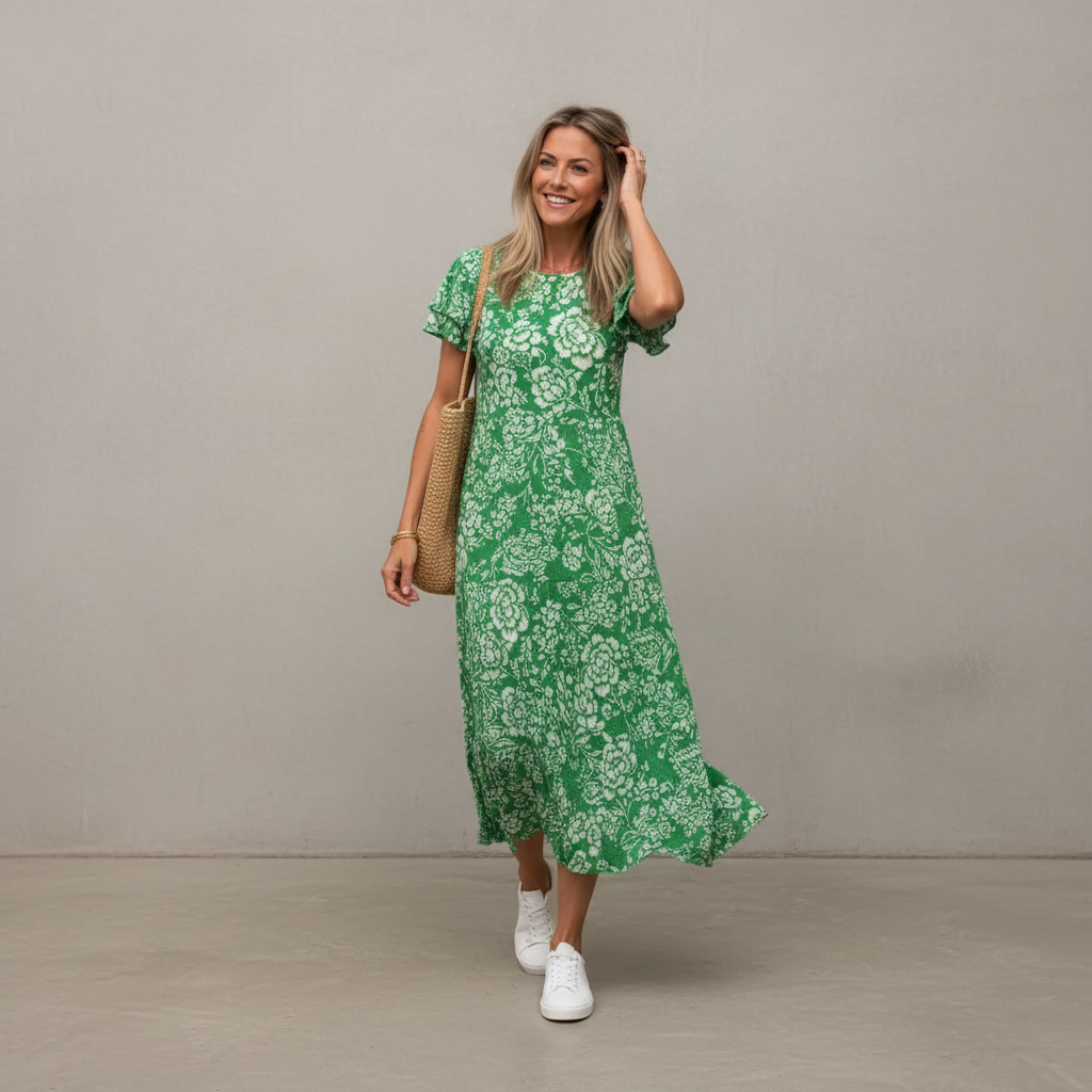 Paige - Locker geschnittenes Midikleid