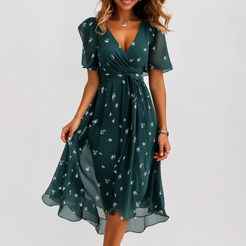 Luella - Luftiges Midikleid mit V-Ausschnitt