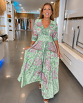 Lucienne - Elegantes V-Ausschnitt-Kleid