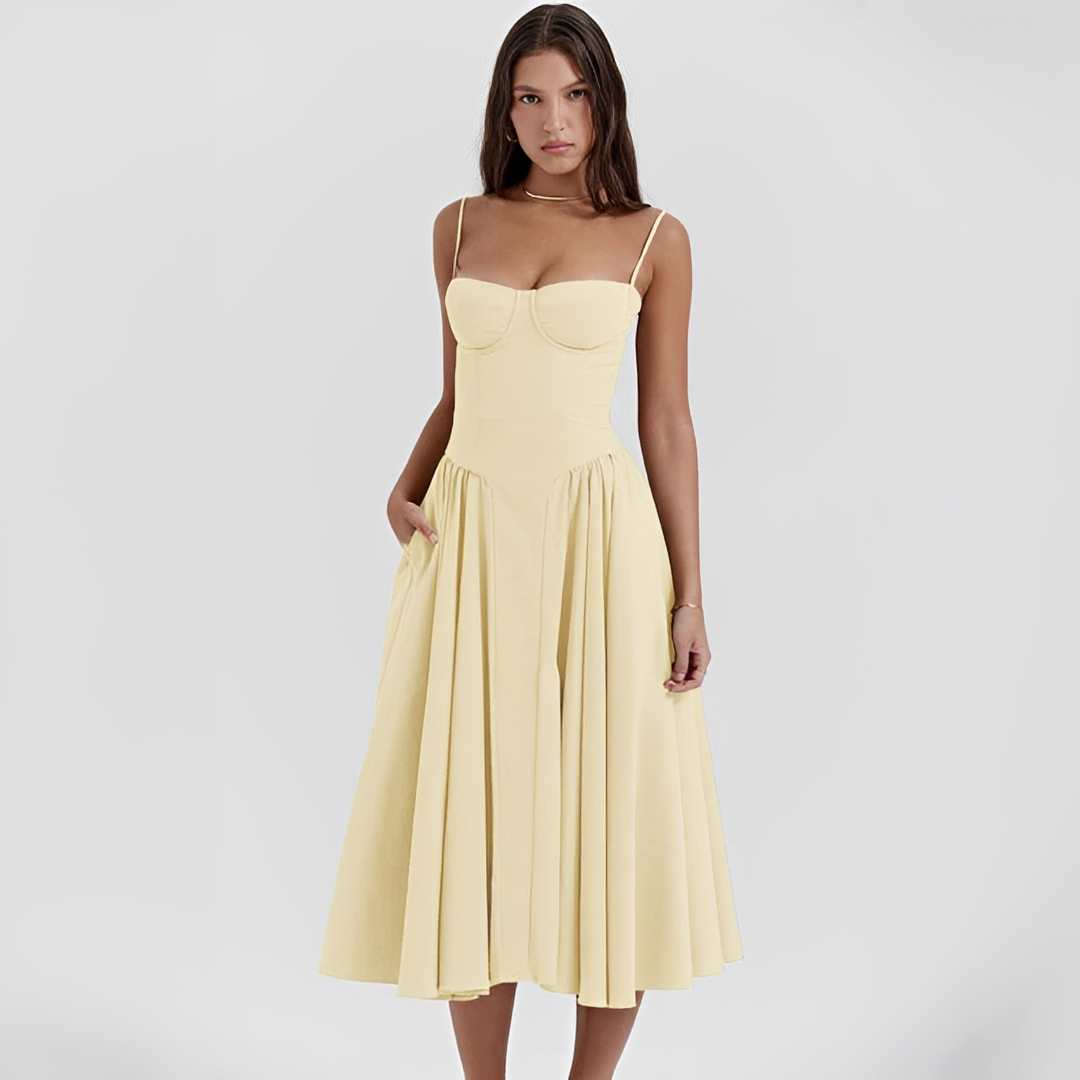 Michaela - Elegantes und stilvolles Midi-Kleid