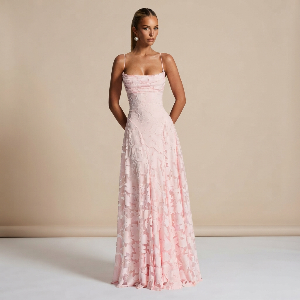 Helena - Elegantes Maxikleid mit freiem Rücken