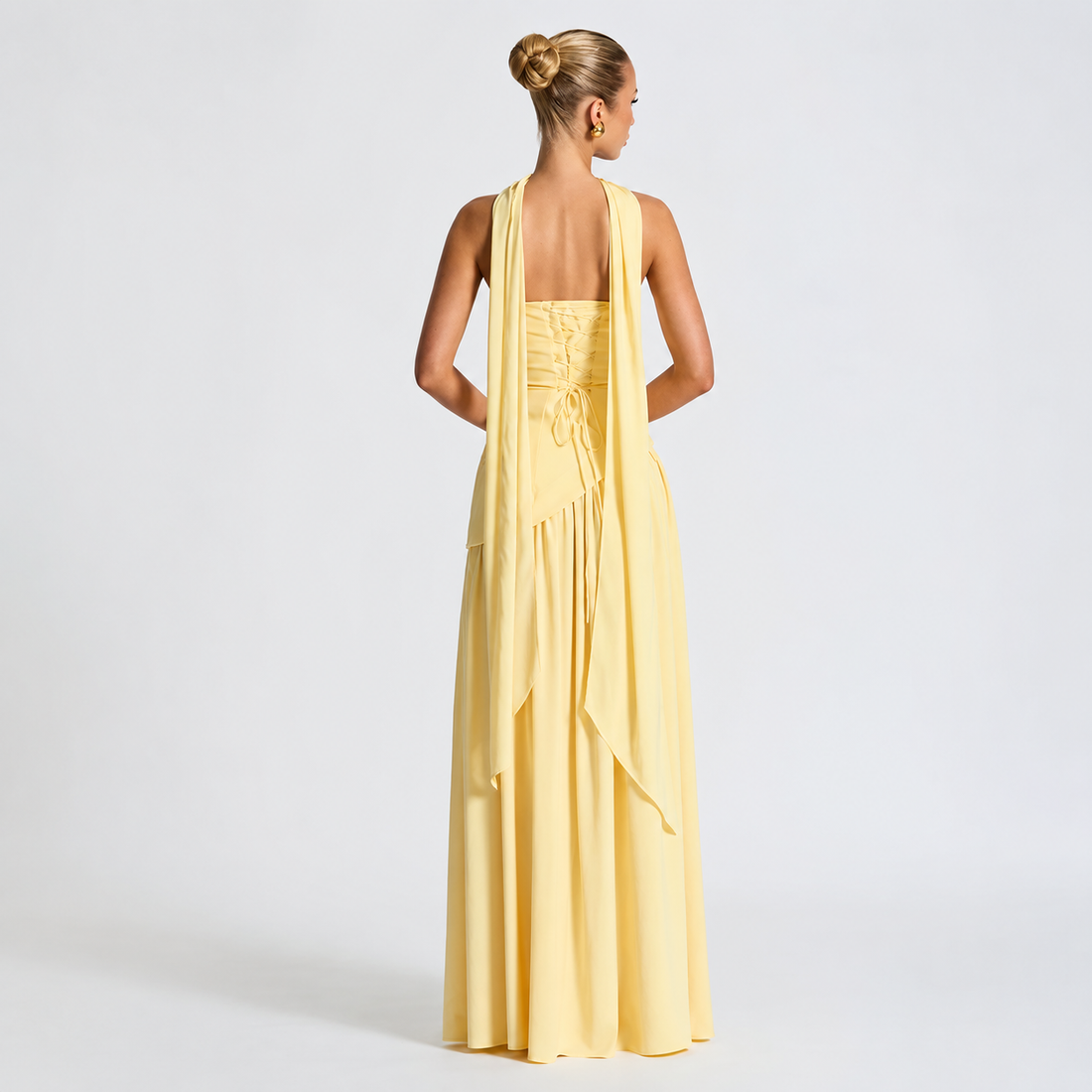Fatimea - Elegantes langes Kleid mit Tubetop