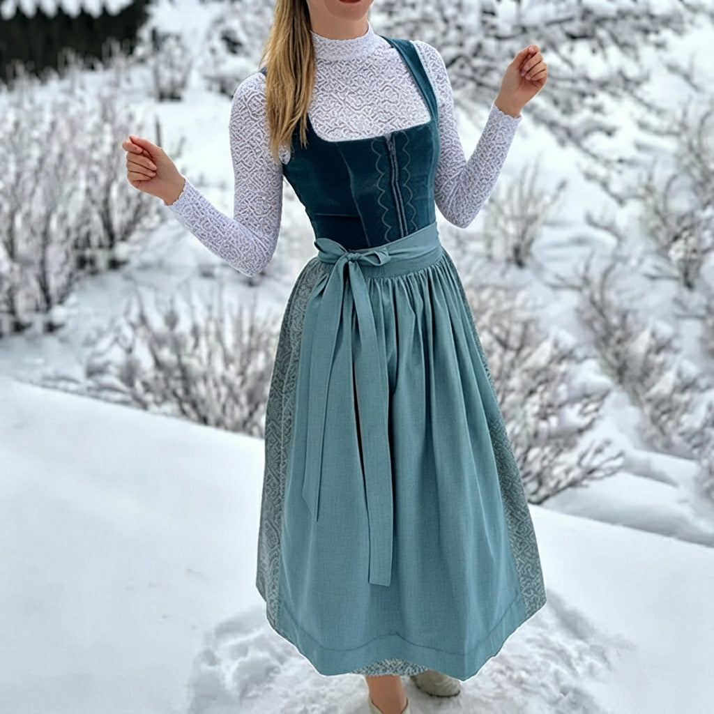 Muriel - Elegantes traditionelles Dirndlkleid (Futter nicht enthalten)