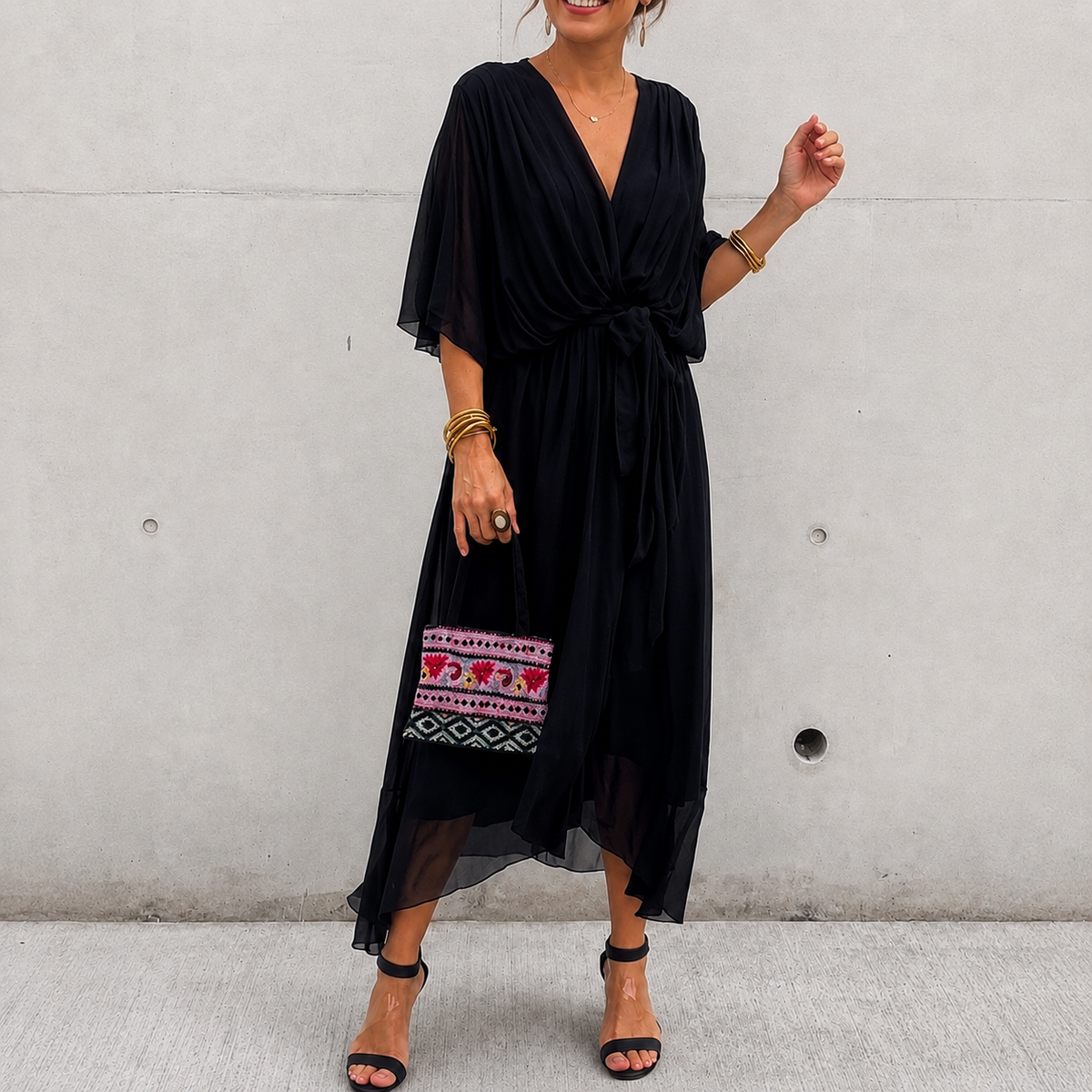 Jescah - Stilvolles Kleid mit lockeren Ärmeln