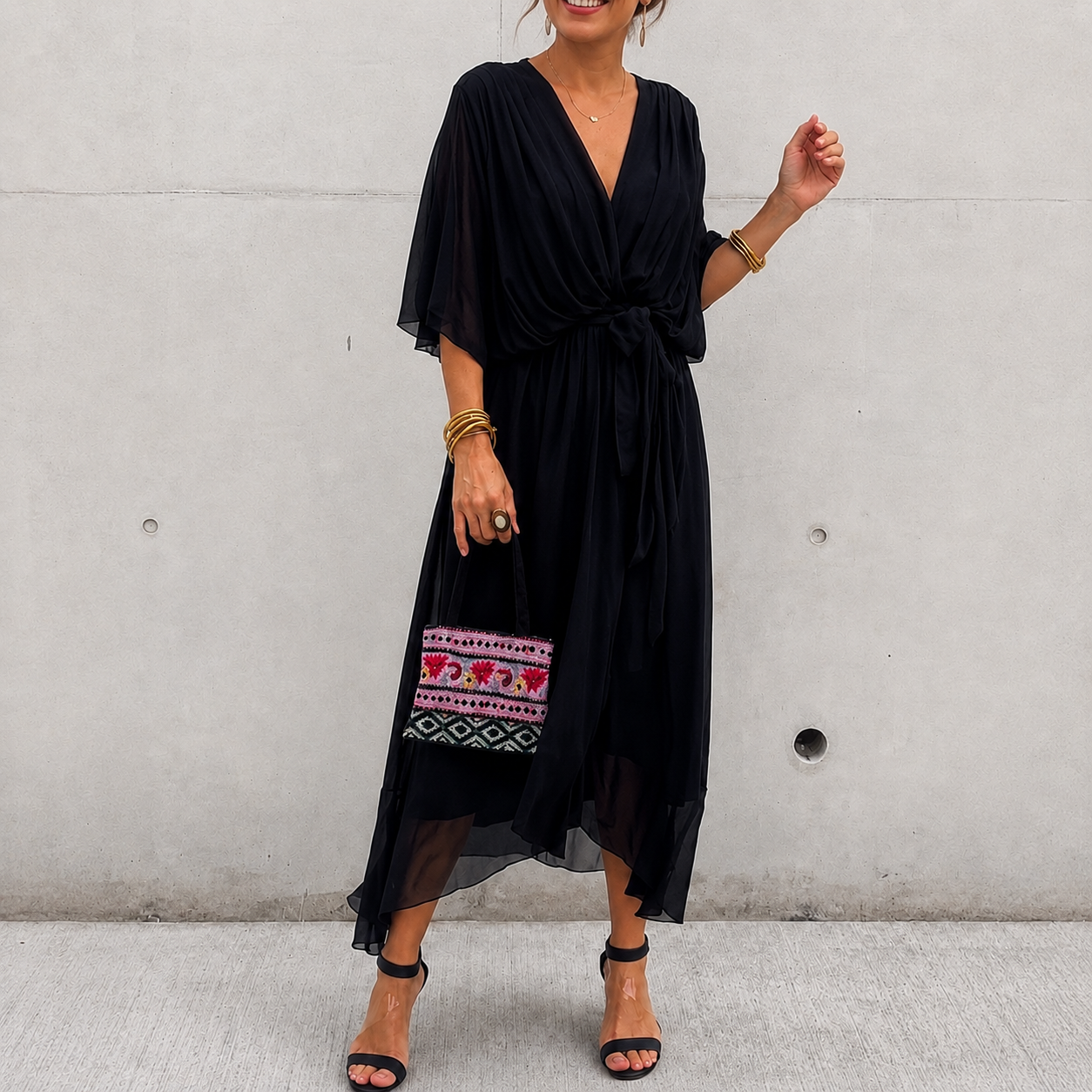 Jescah - Stilvolles Kleid mit lockeren Ärmeln