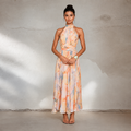 Elettra - Elegantes Kleid mit fließendem, offenem Rücken