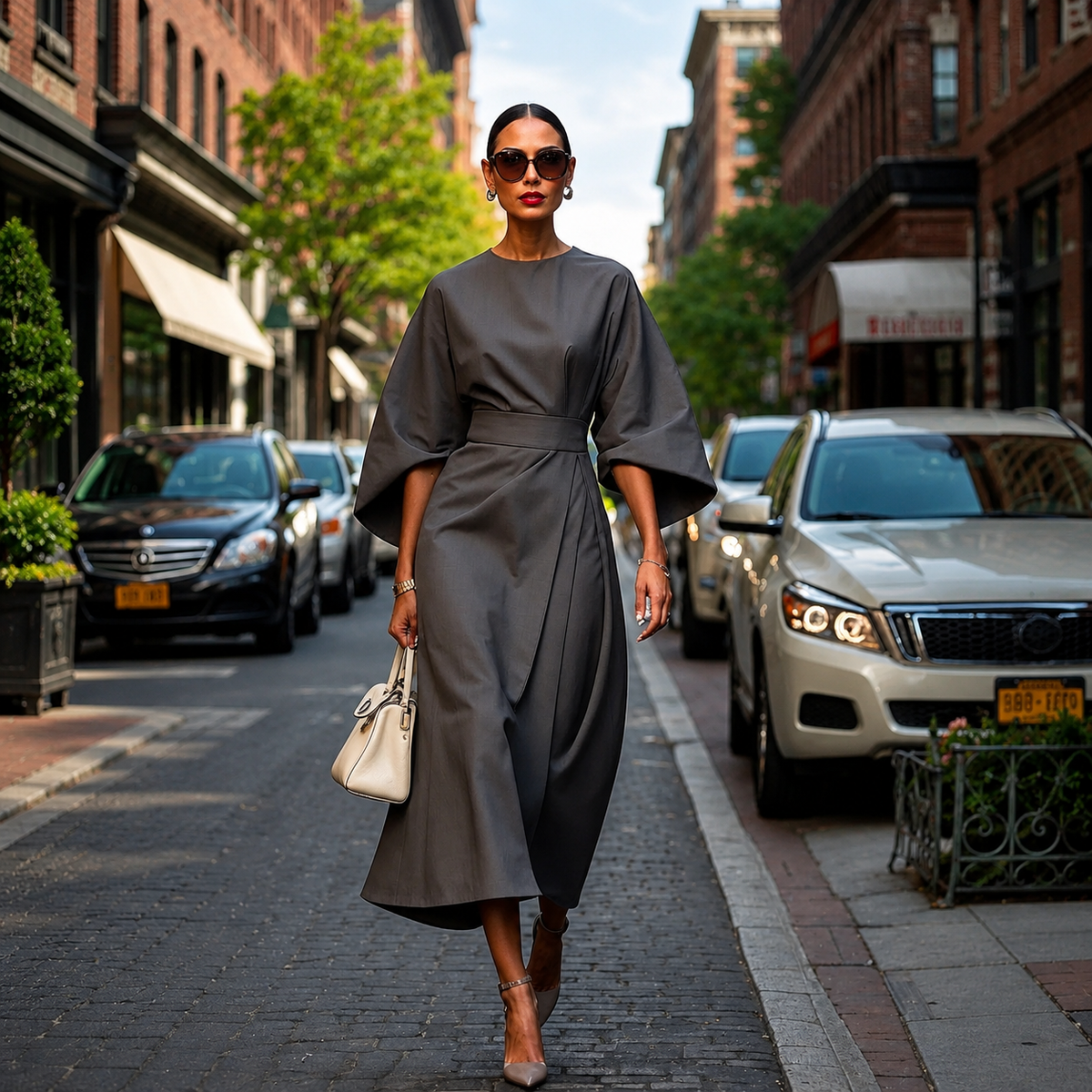 Sonia - Elegantes Kleid mit weiten Ärmeln