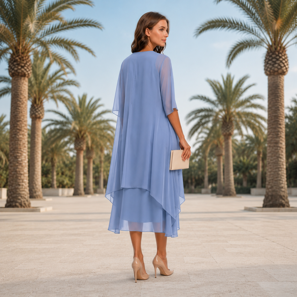 Krystal - Elegantes Zweiteiler-Midikleid