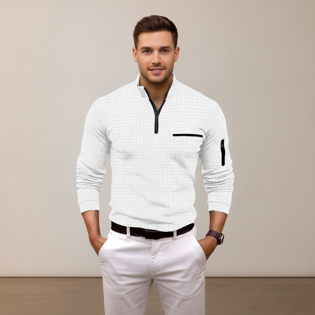 Andrey - Elegantes Half-Zip-Shirt