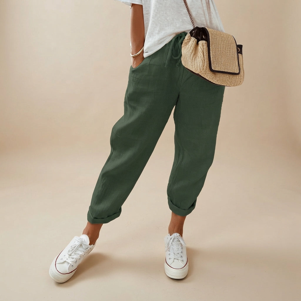 Elwyn - Atmungsaktive und Flexible Hose mit tiefer Taille