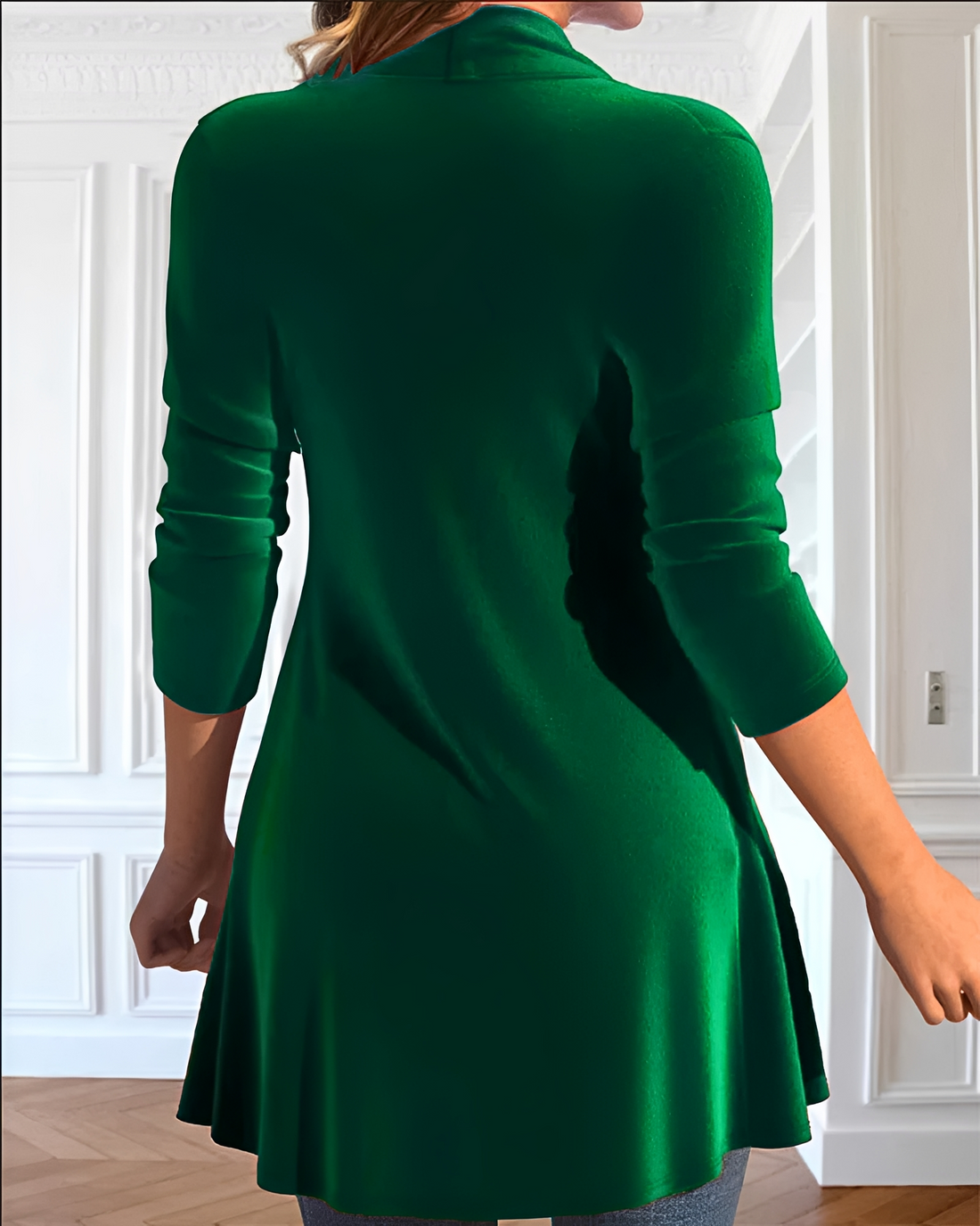 Samia - Elegante Pailletten-Rüschenbluse