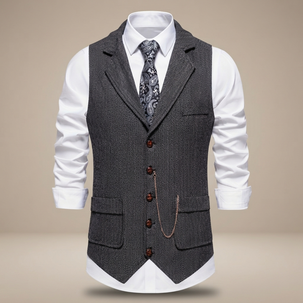 Clayton - Locker geschnittene Retro-Weste