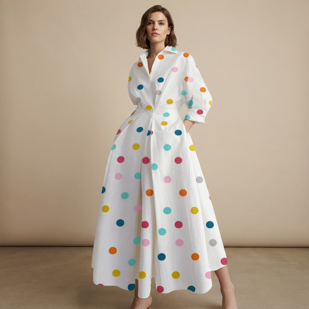 Laverne - Schickes, leger geschnittenes Midikleid