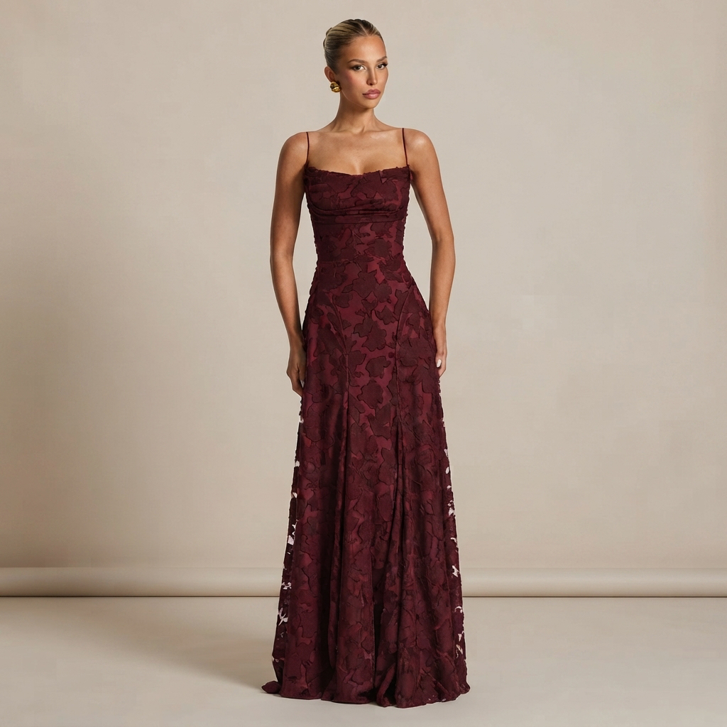 Helena - Elegantes Maxikleid mit freiem Rücken