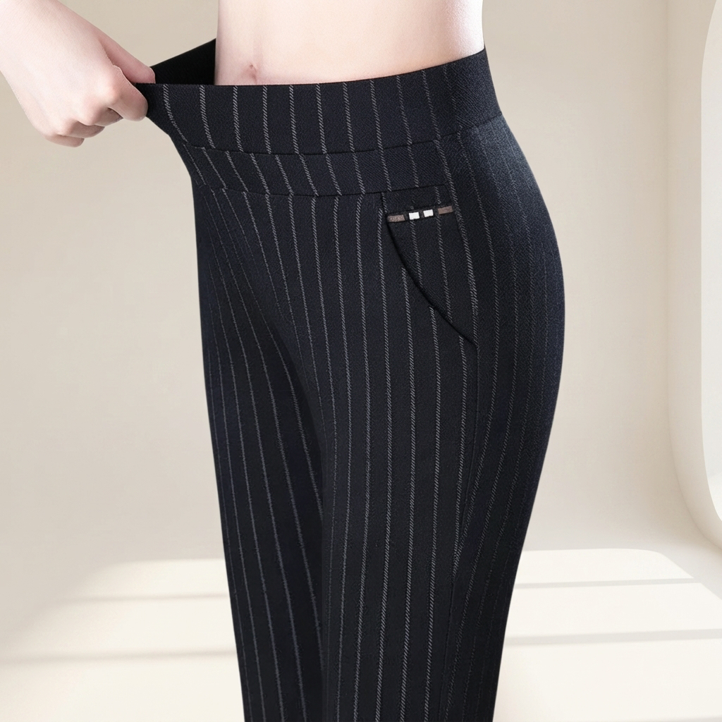 Marga - Hose mit elastischem Bund und geradem Bein