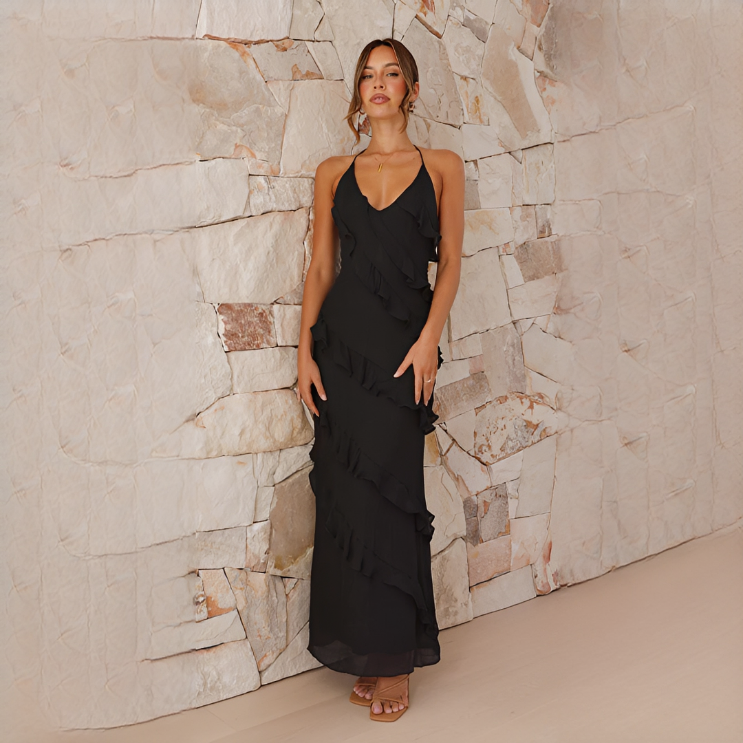 Latresia - Stilvolles und Elegantes Neckholder-Kleid