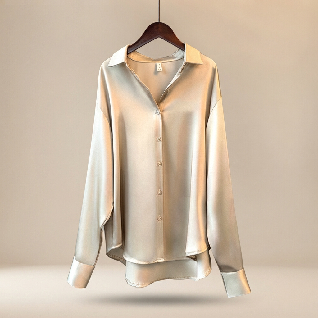 Chazzy - Glänzende, stilvolle Bluse