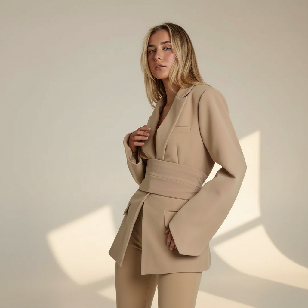 Felena - Blazer mit Taillengürtel im modernen Stil
