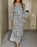 Lishcelle - Stilvolles Weites Midikleid