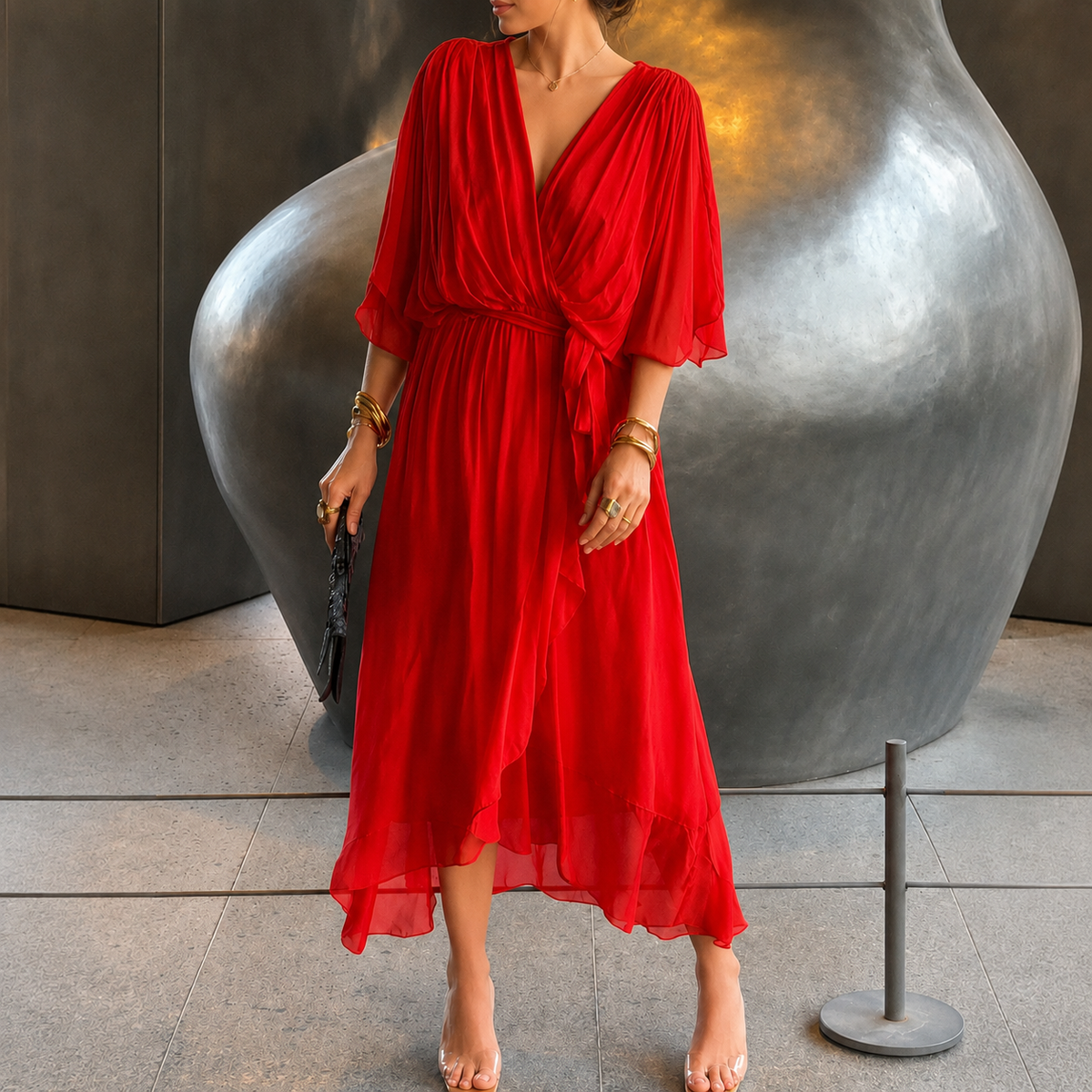Jescah - Stilvolles Kleid mit lockeren Ärmeln